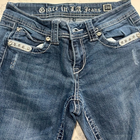 Grace in LA Bootcut Jeans, Size 5/26 - Picture 8 of 9